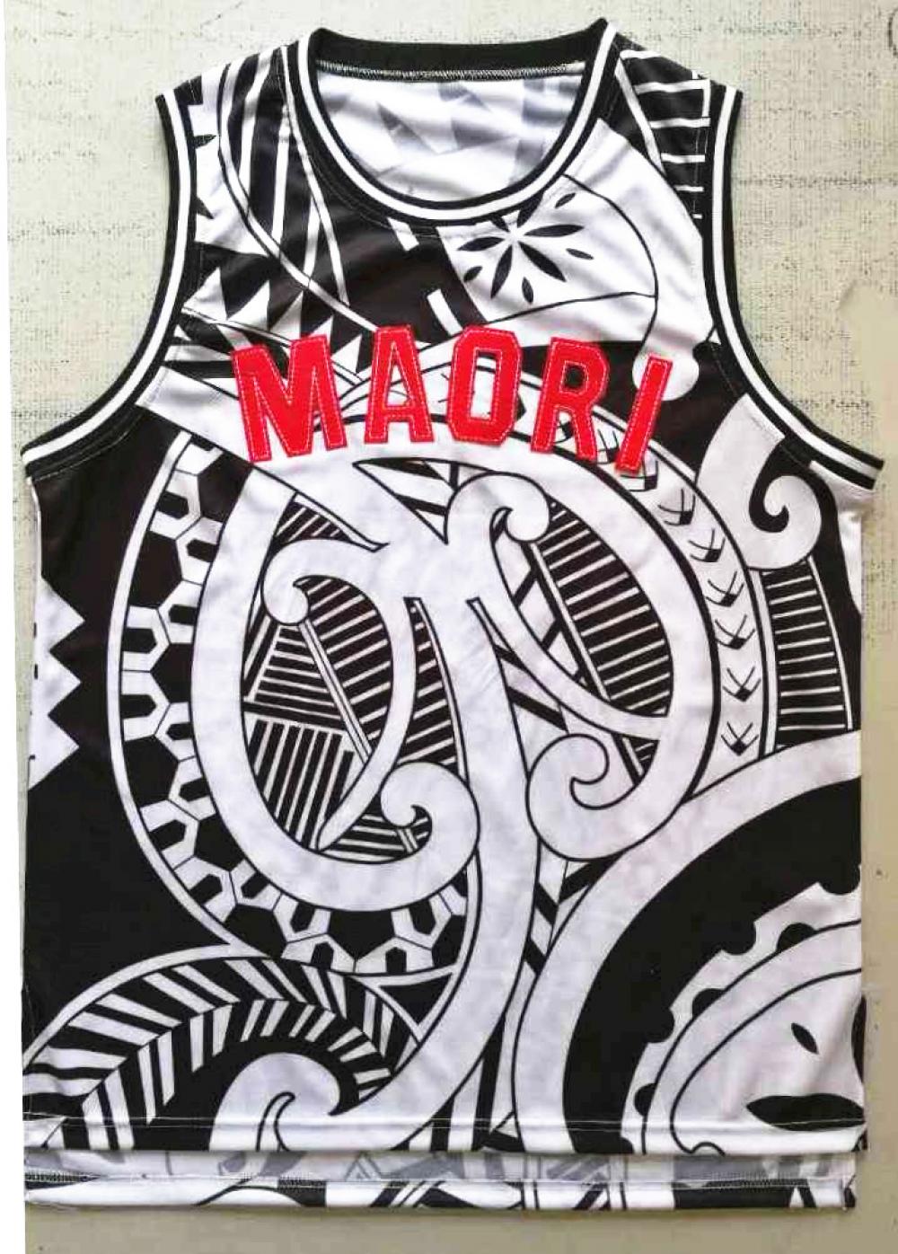 Basketball Jersey Maori Tribal Print #002