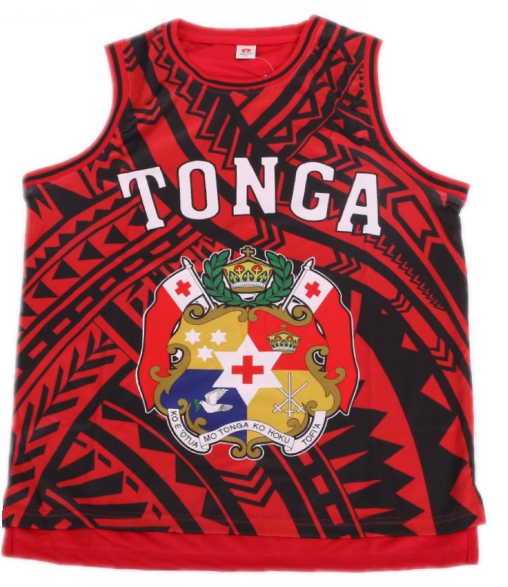 Basketball Jersey Tonga Print #005