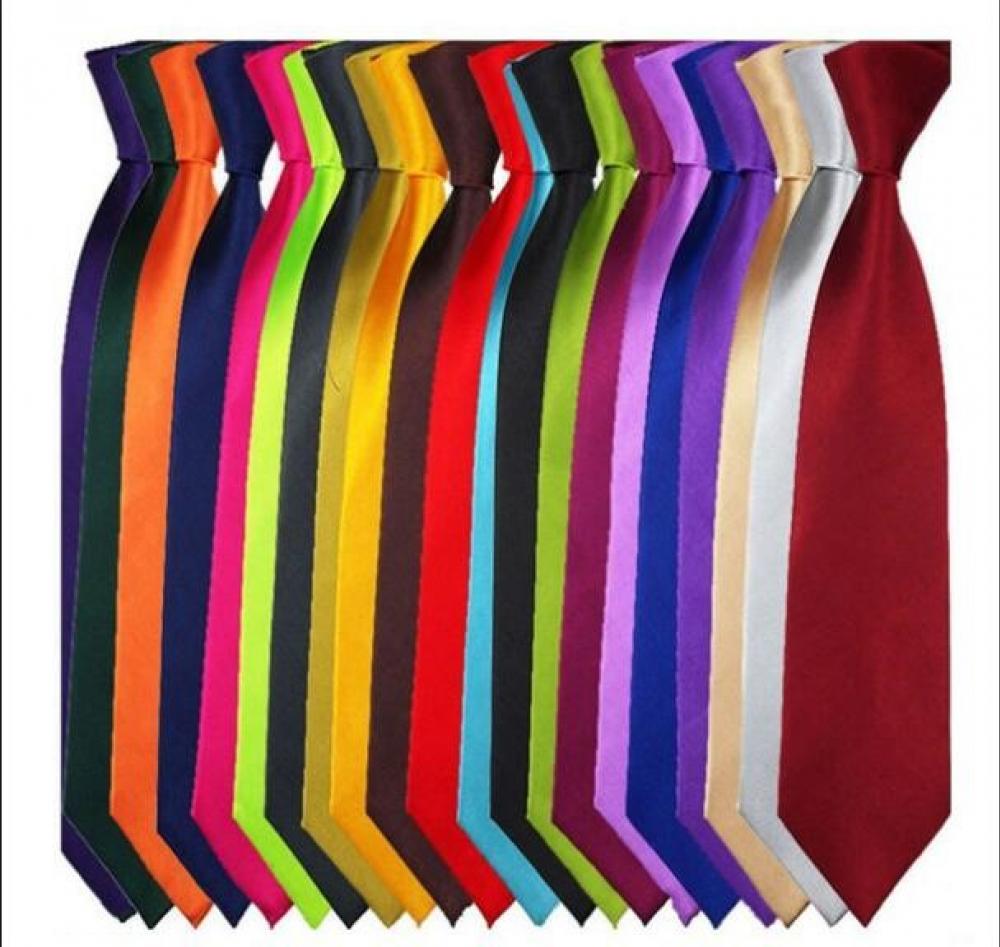 Plain 9cm Satin Tie