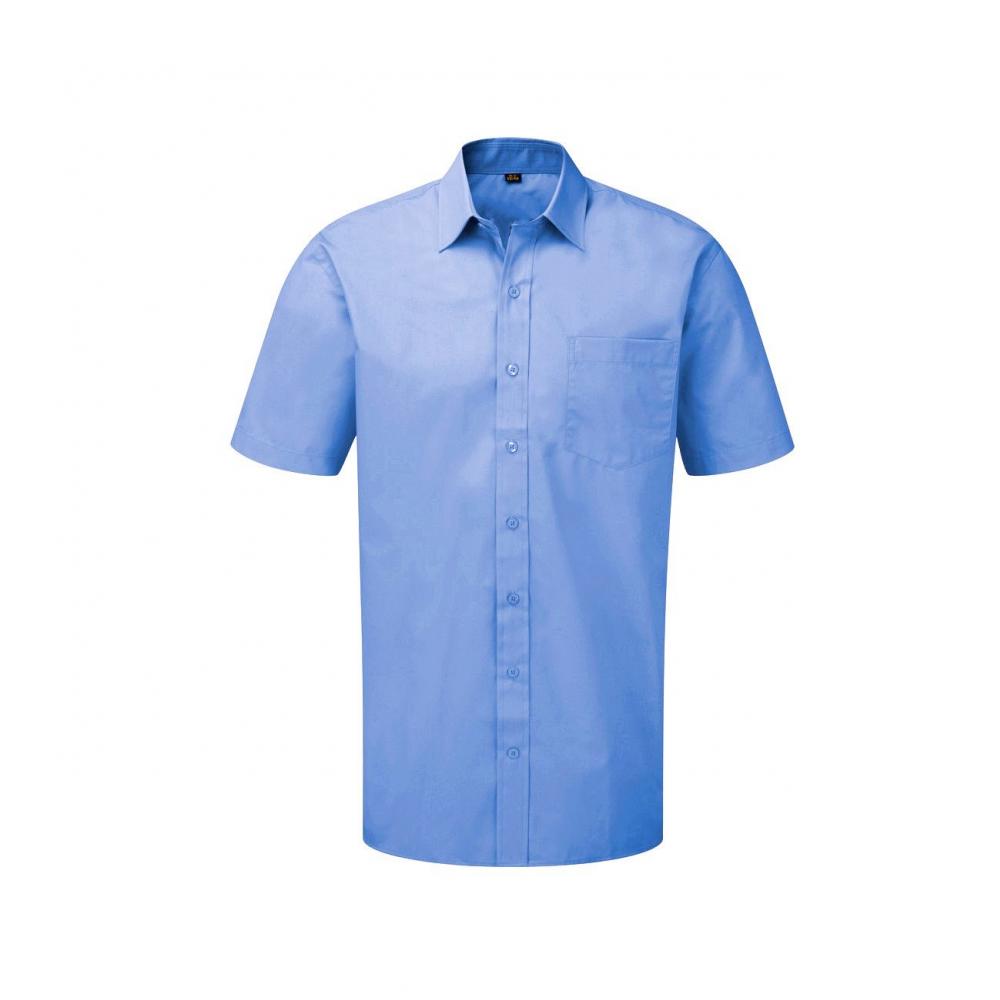 Plain Short Sleeve Shirt Classic Fit Regular Size
