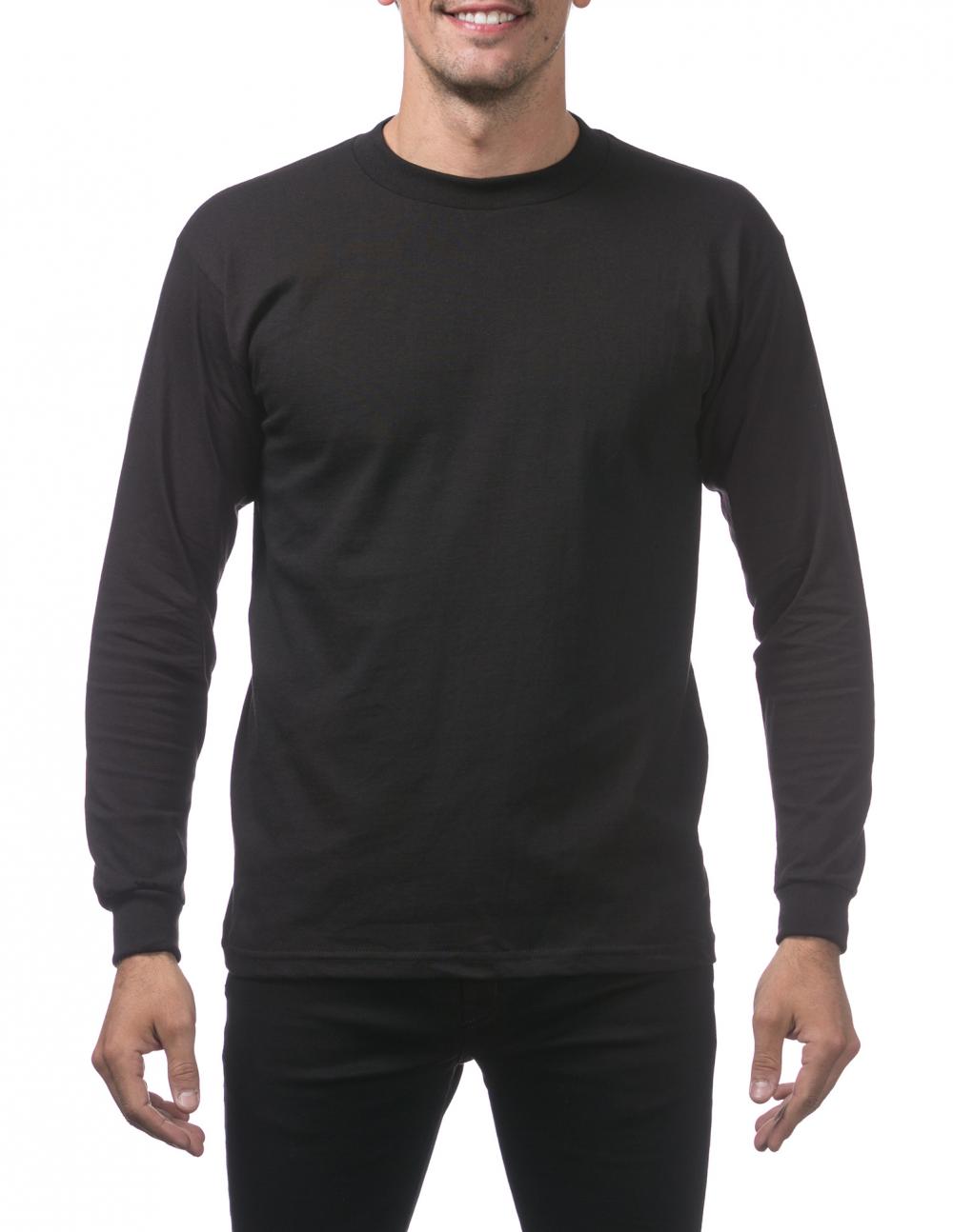 Pro Club Heavyweight Cotton Long Sleeve Crew Neck T-shirt