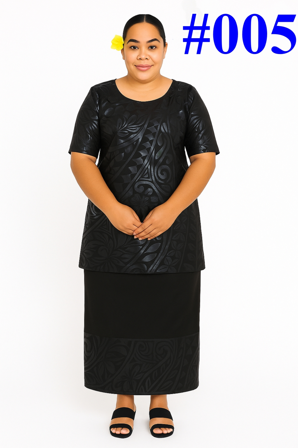 Ladies Stretch Fabric Puletasi #2501