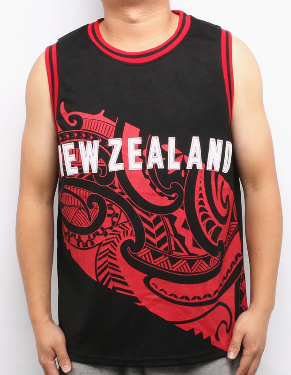 Basketball Jersey Maori Tribal Print #001