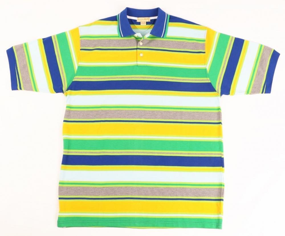 Mens Loose Fit Stripe Polo Shirt SS575 NZ$10.00 - CLOTHING STORE